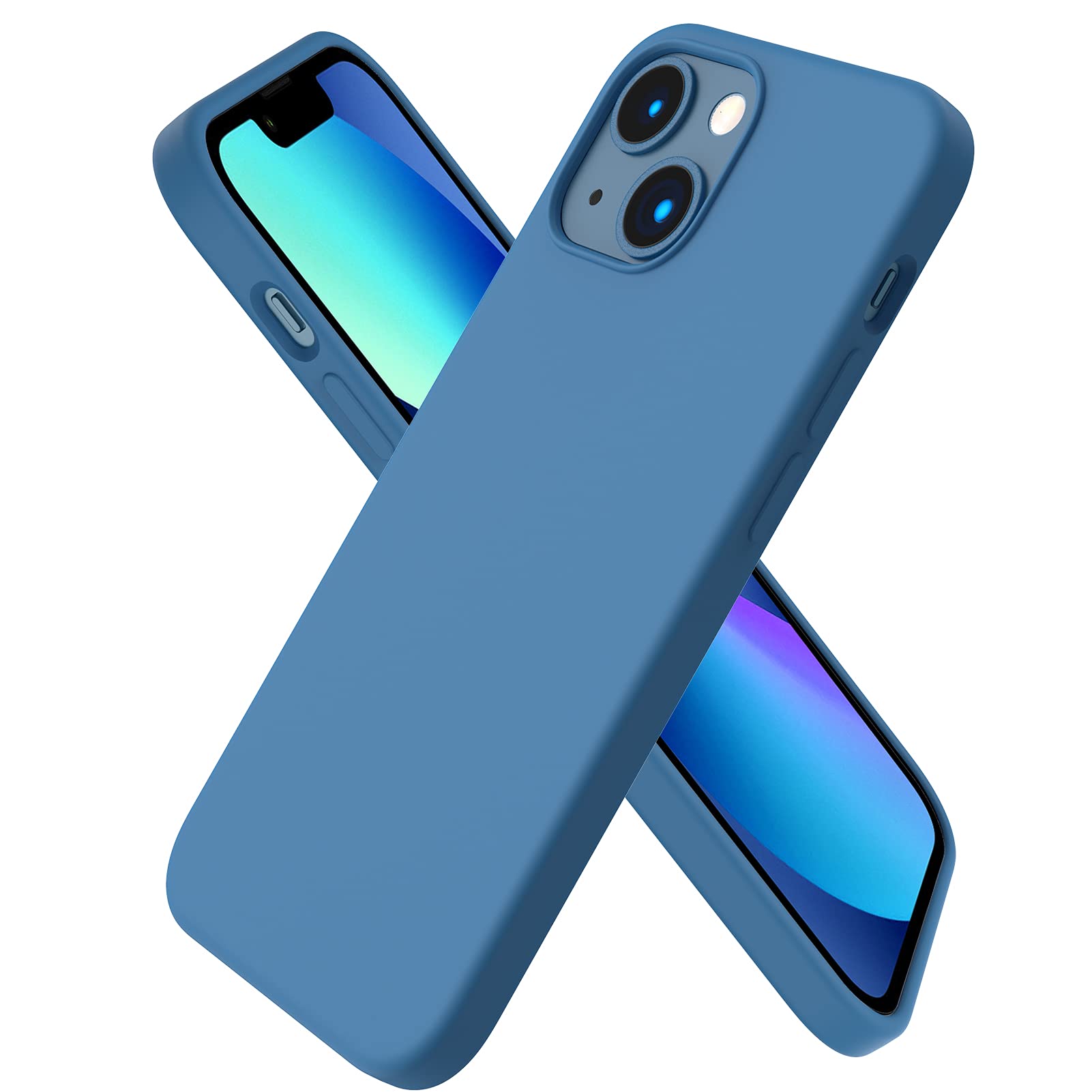 2 Custodie Per IPhone 13 Mini (5.4") A Tema The Legend Of Zelda - Morbido TPU Con Stampa HD - Blu Occhi
