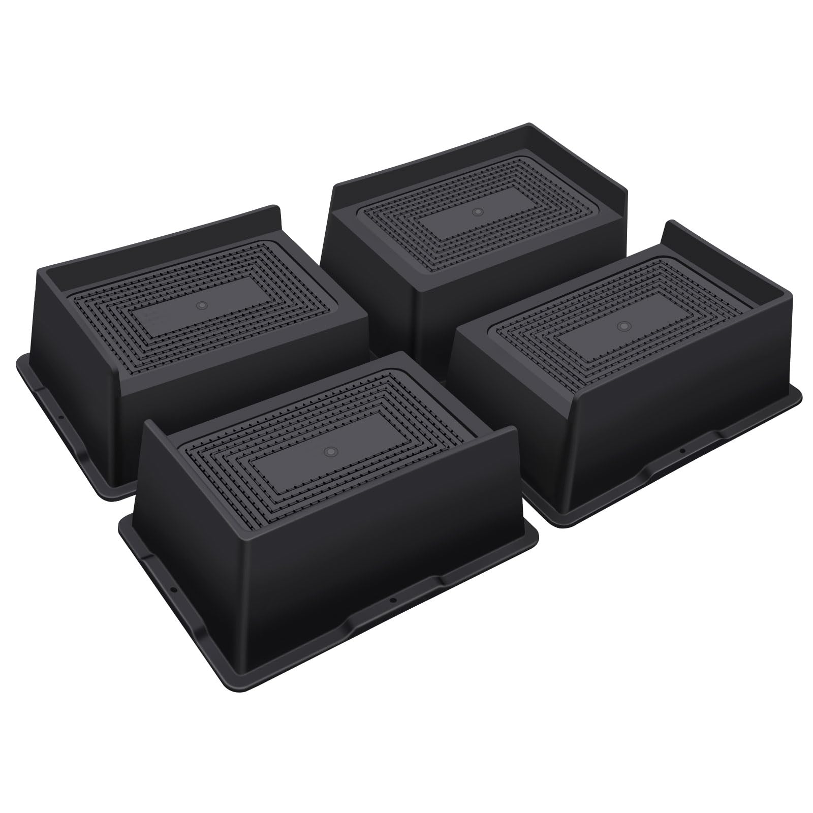 ANNKUT Elevadores de cama de 3 pulgadas resistentes, elevadores de sofá de gran tamaño, elevadores de muebles extra anchos para sofá, mesa, escritorio, cabecero, silla, elevador, bloques rectangulares