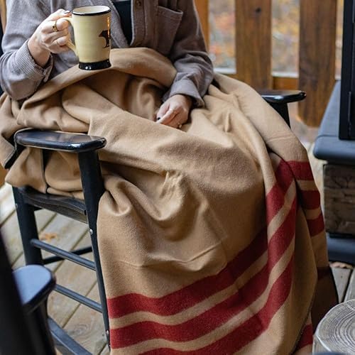 Vista 47 de Arcturus Rainier - Manta de lana – 4.5 libras cálida, pesada, lavable, grande Ideal para camping, al aire libre, supervivencia y kits de Cuatro