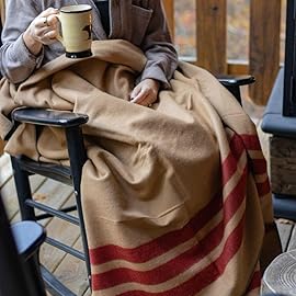 Arcturus Rainier Wool Blanket - 4.5lbs Warm, Heavy, Washable, Large | Great for Camping, Outdoors, Survival & Emergency Kits (Dry Falls)