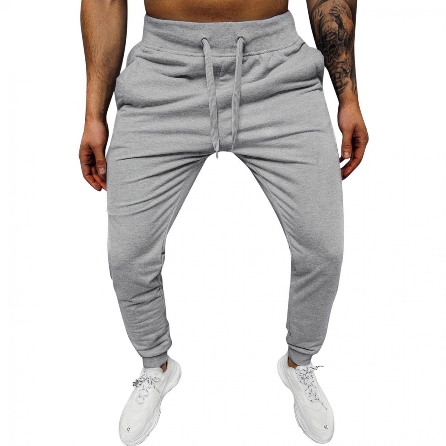 Cathalem Sweatpants for Men Jogger Slim Joggers Workout Pants for Gym Running and Bodybuilding Athletic Bottom Sweatpants