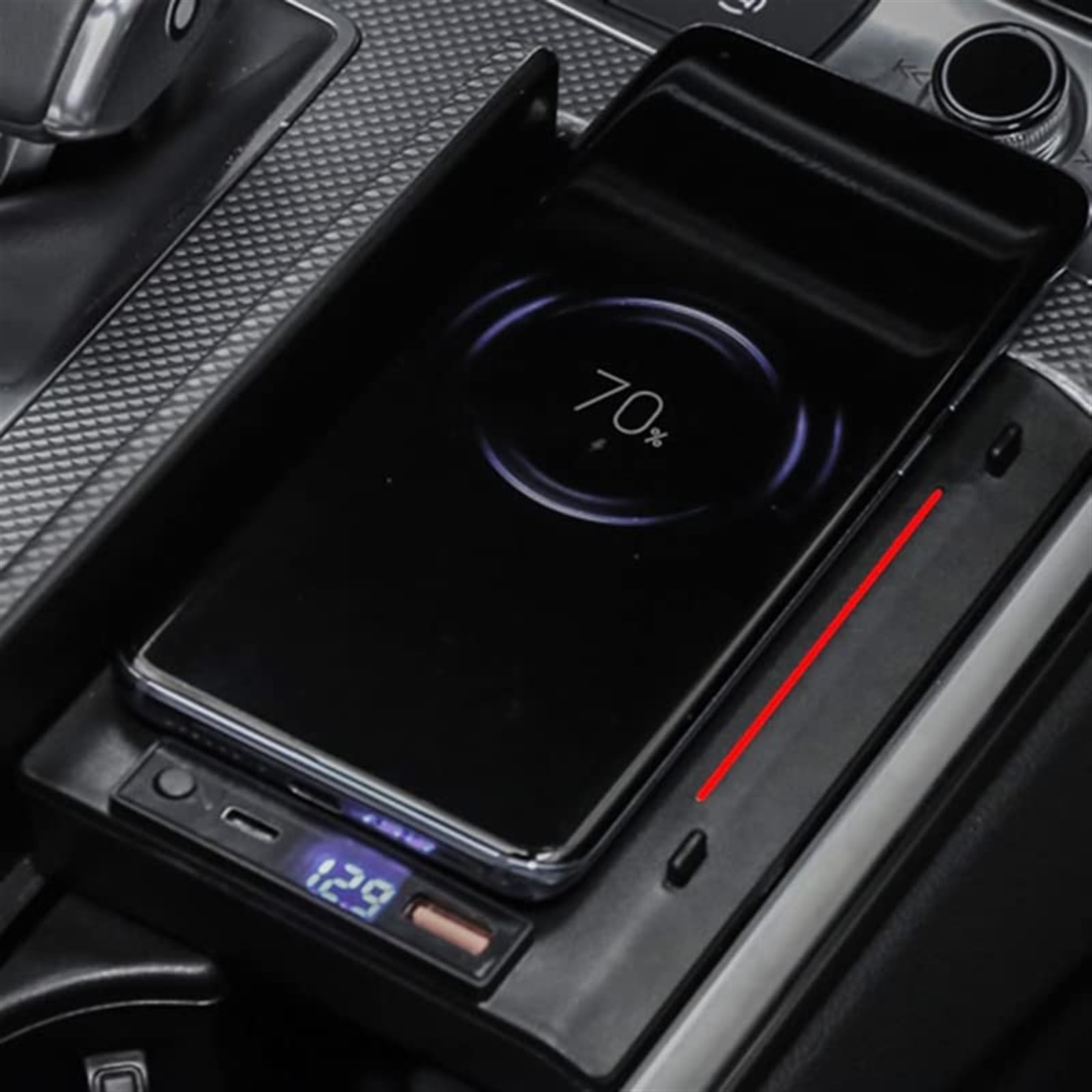 Bezprzewodowa ładowarka samochodowa 15w szybkie ładowanie ładowarki do telefonu komórkowego Panel ładowania, dla Audi, A6 C8 S6 RS6 A7 S7 RS7 2019 2020 2021 2022 Samochodowa płyta ładująca