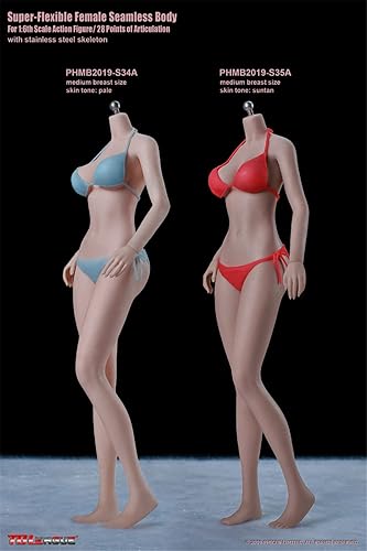 Miniatura 4 de HiPlay TBLeague - Figura de acción sin costuras para niña joven, tipo de cuerpo y busto mediano, escala 16 S34A (palo, sin cabeza)