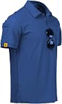 ZITY Polo homme manches courtes T-shirt tactique T-Shirt Athletic Golf Polos quotidiennes casual stylisé col Shirts pour hommes