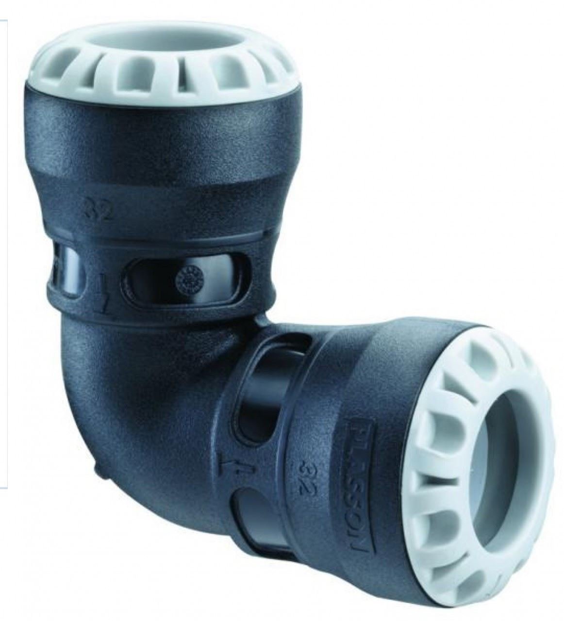 Plass-ONE 20mm MDPE Push-Fit Elbow - 1005 - Pack of 2