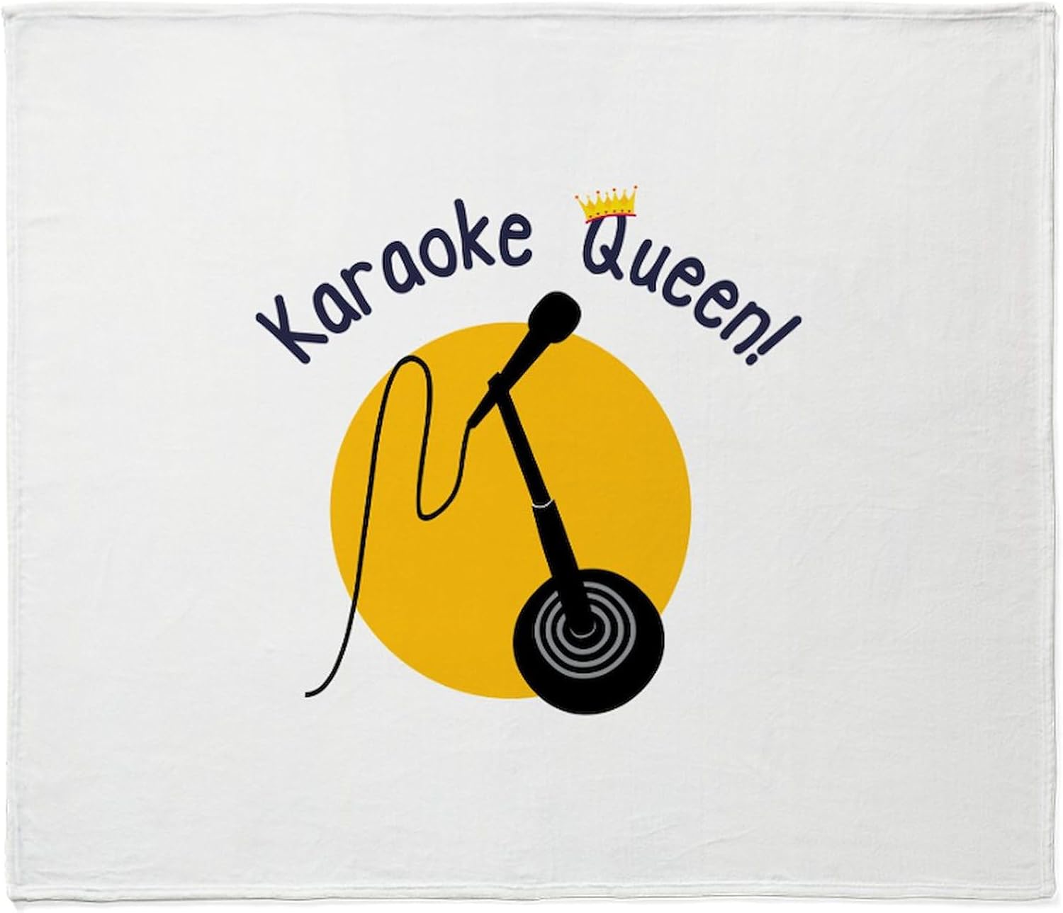 CafePress Karaoke Queen Throw Blanket Super Soft Fleece Plush Throw Blanket, 60"x50"