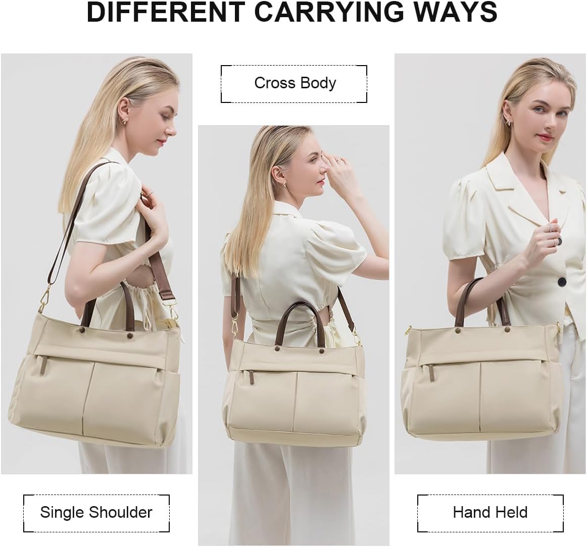 SONARIN Fashion Laptop Bag for Women,Waterproof 14 Inch Computer Tote Bag Ladies Briefcase Business Work Handbag Shoulder Bag