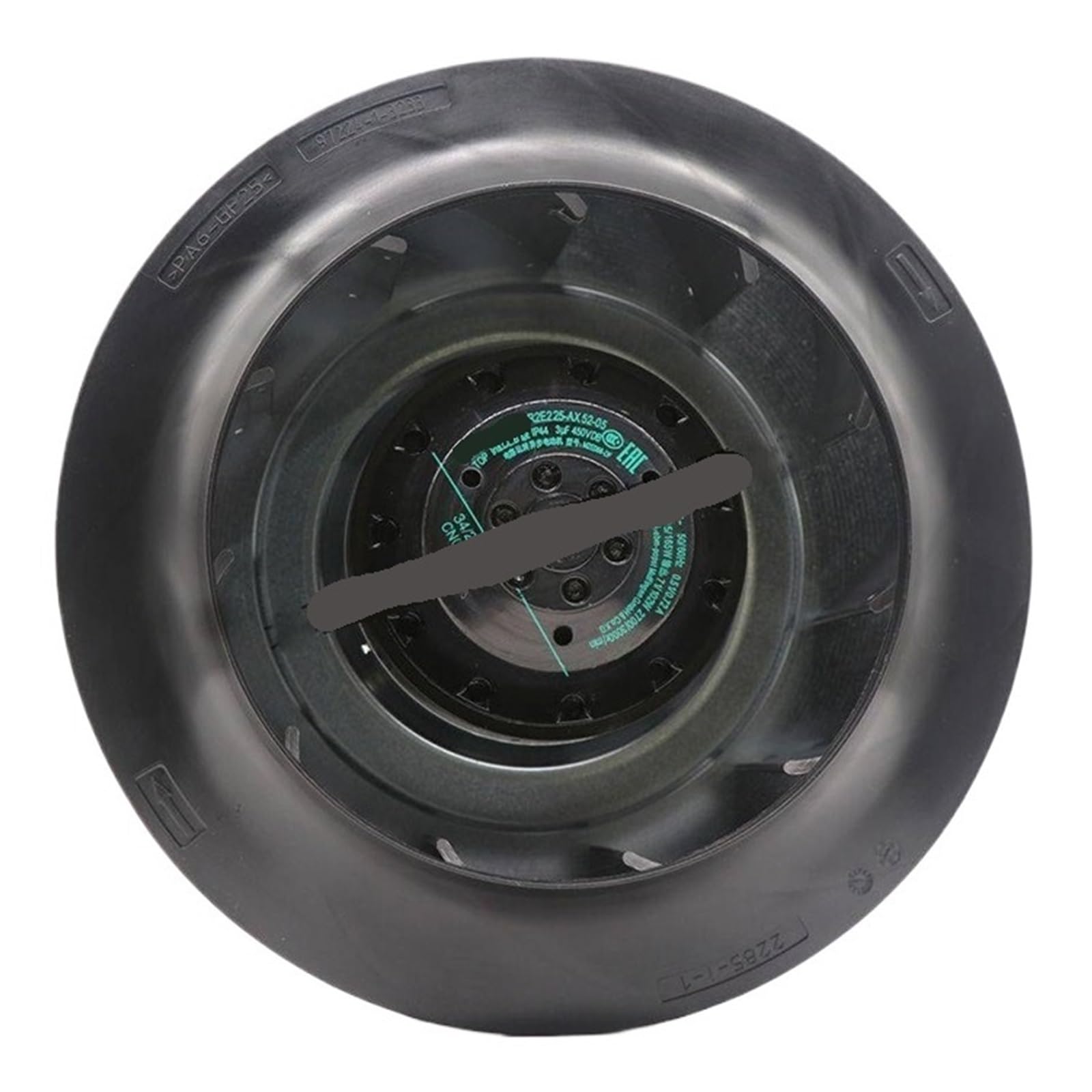 Cxdfrser One Color Centrifugal Fan R2e225-Ax52-05 230V 50/60Hz 0.51/0.72A 115/165W 2700/3000R/Min 400Pa