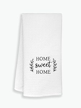 ZJSYXXU Home Wreath Kitchen Towels Dishcloths,Home Sweet Home Dish Towels Tea Towels Hand Towels for Kitchen,Housewarming Gifts for New House New Apartment Women Men391