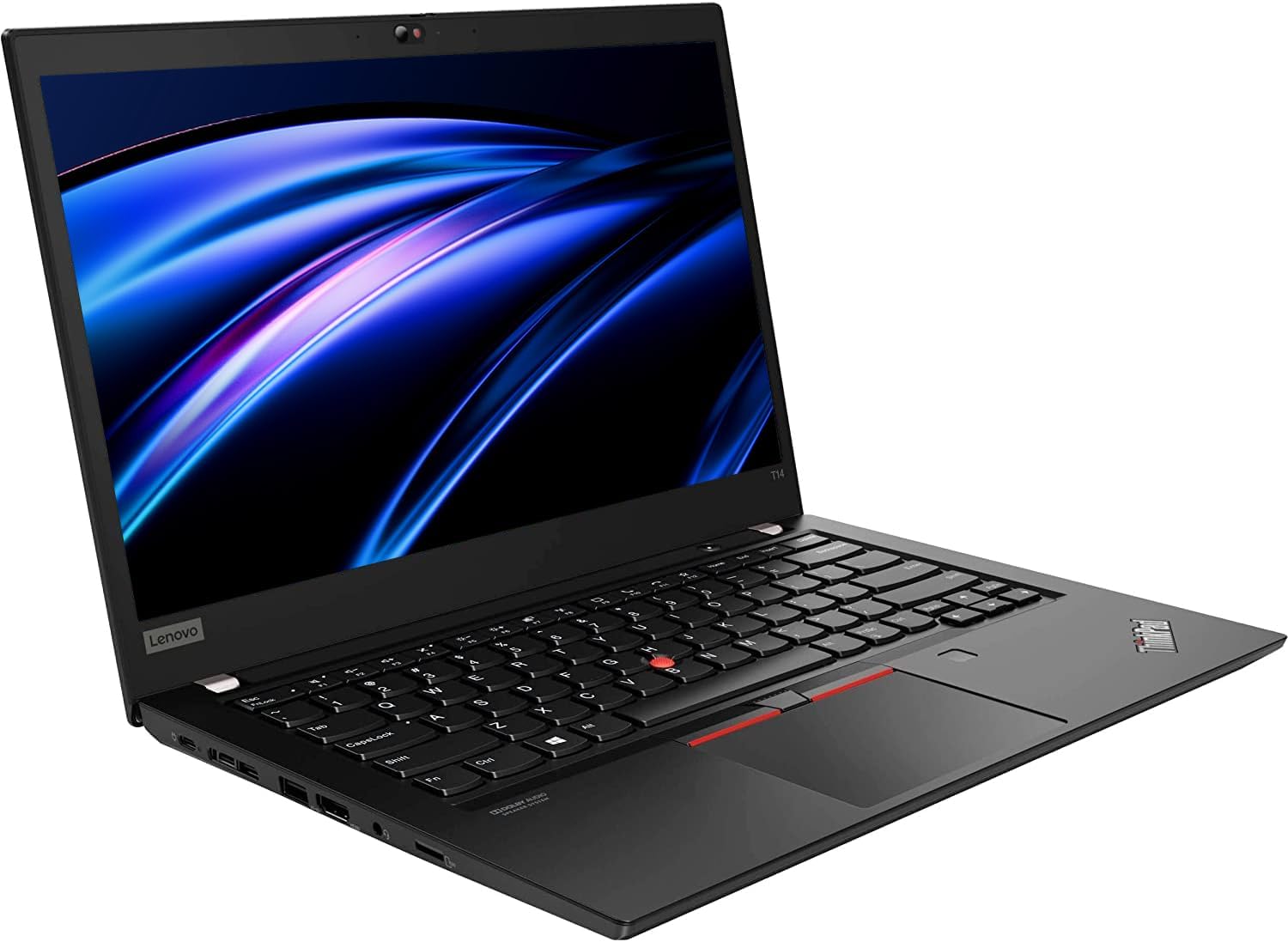 Lenovo Thinkpad T14 Gen 1 Laptop, 14" Full HD (1920 x 1080) Business Notebook, Quad-Core i7-10610U, 16GB DDR4 RAM, 512GB SSD, Thunderbolt 3, HDMI, Webcam, Windows 11 Pro (Renewed)
