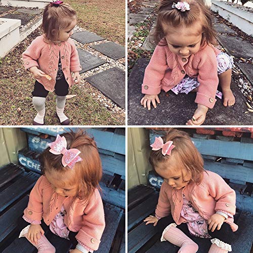 Simplee Kids Baby Girl Cardigan Sweater Pink Fall Thin Clothes Toddler Cardigan Girl Long Sleeve Winter Sweater Sun Protection Shirt Coat For 12-18 Months Baby Girl #TOP5