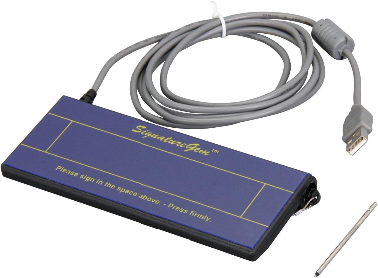 SignatureGem 1X5 (HID USB) Electronic Signature Pad with Software Model T-S261-HSB-R
