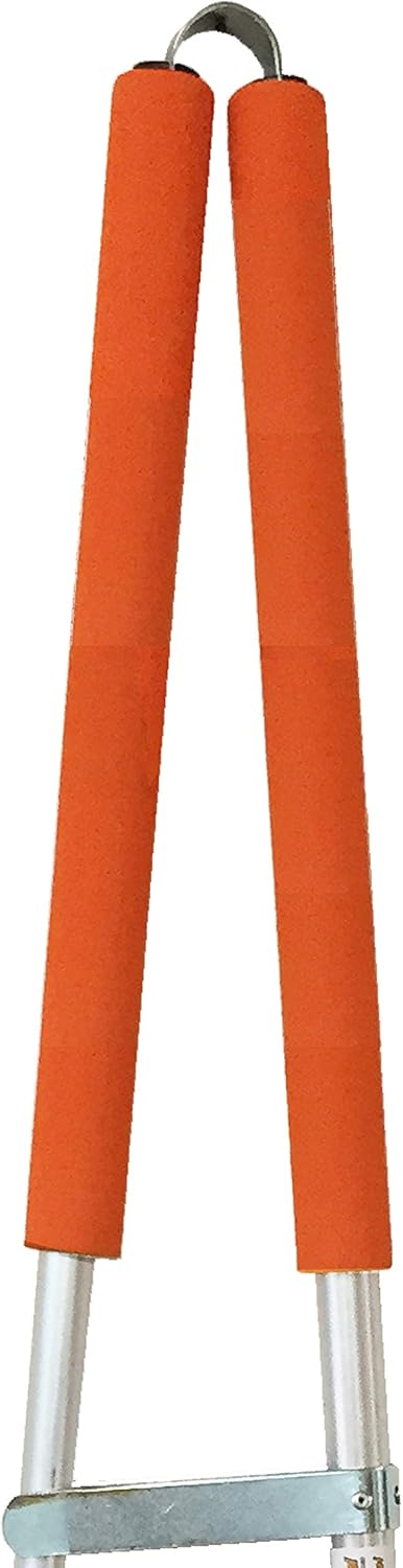 ArcMate Squeezy Pick Up Tongs, Tweezer Style Outdoor Litter Pick Up Tool, Reacher Grabber, Adjustable from 24" to 33" Reach, Orange (15080)