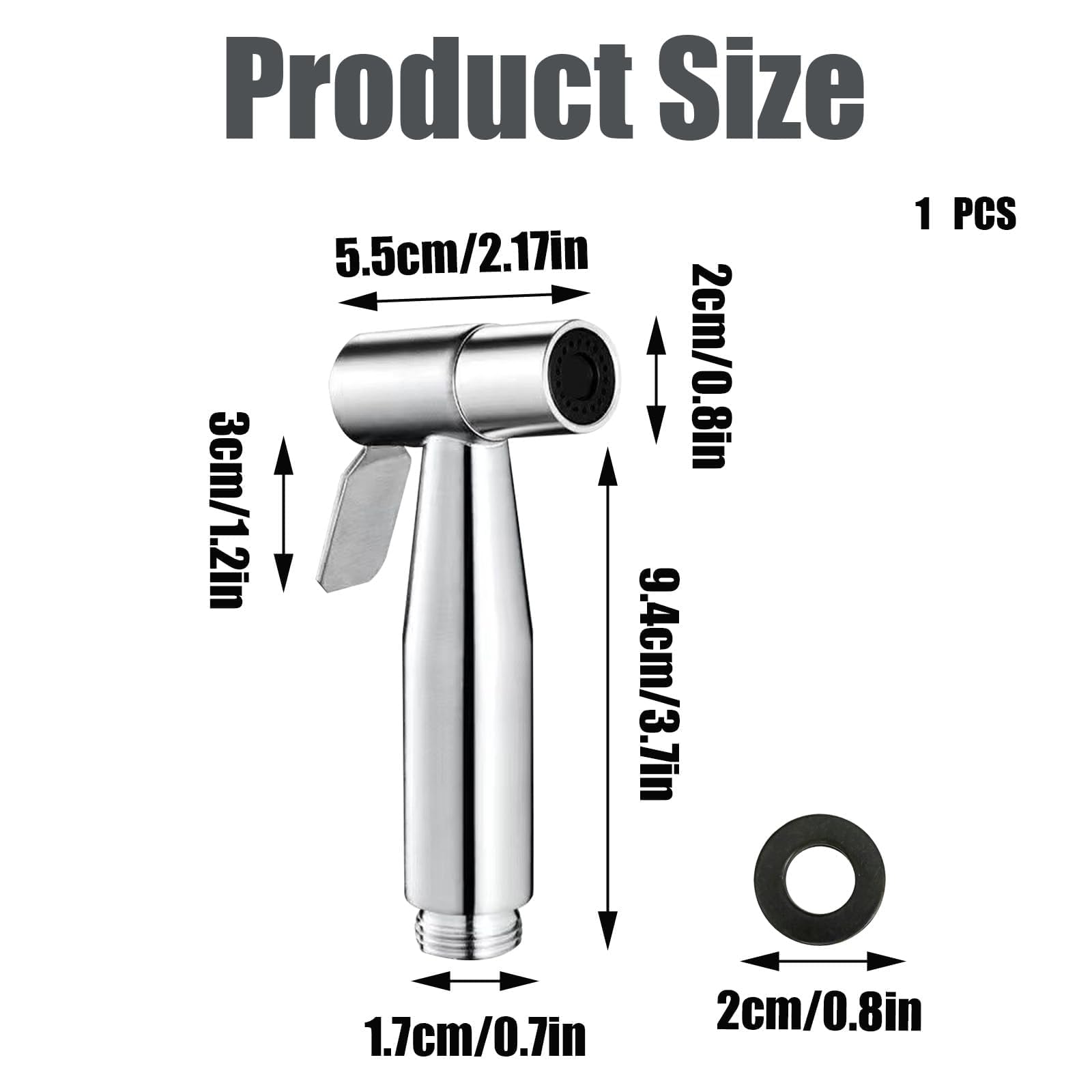 Grifo Bidet de Acero Inoxidable para WC, Control de Presión del Agua, Fácil Instalación, Amplia Gama de Aplicaciones - 2