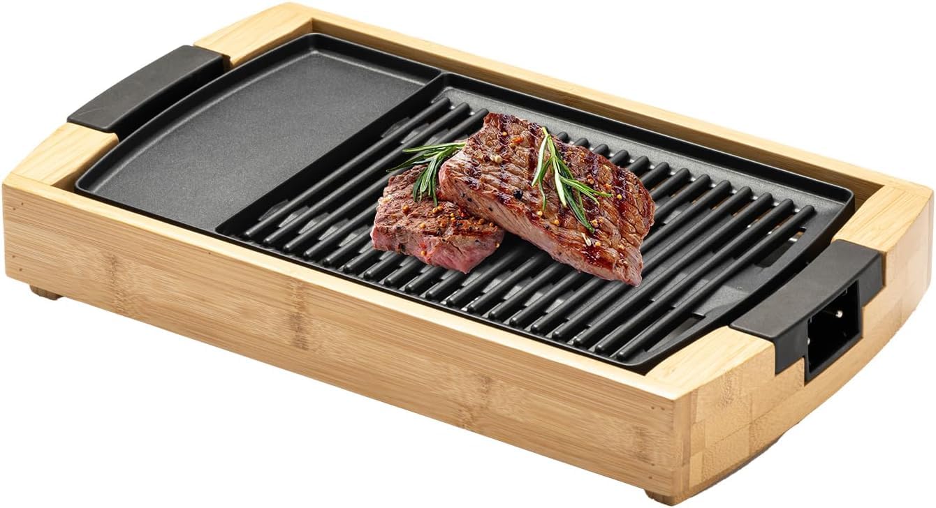 Amazon | SOLEMOOD ホットプレート 焼肉プレート 1200W 高火力 減煙 油