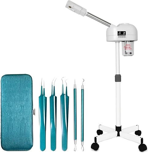 Vaporizador facial profesional, niebla caliente, humidificador de ozono, se puede utilizar en casa y salón de belleza, extrae puntos negros,