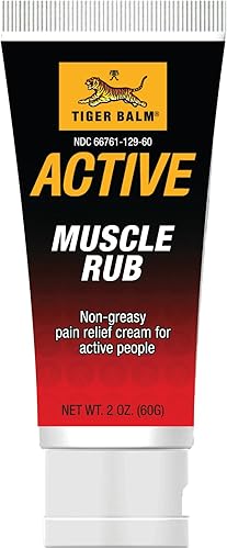 Tiger Balm Active Muscle Frob 2 oz  Muscle Frob para alivio  Tiger Balm  Crema analgésica  Artritis Frote  Crema antigrasa muscular