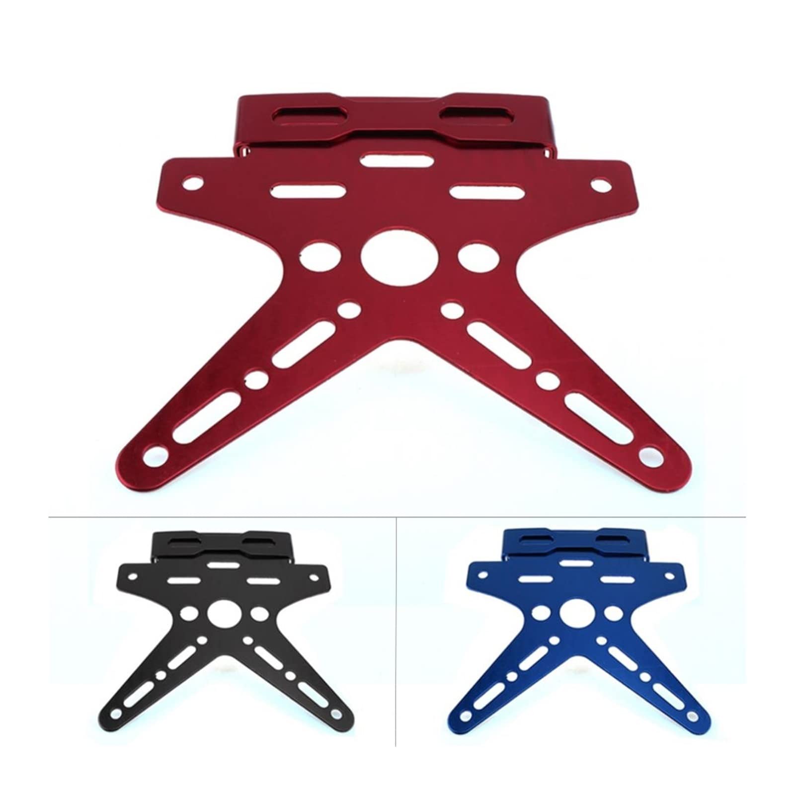 Tablica rejestracyjna motocykla Trwała Galwanizacja Ze Stopu Aluminium Ze Stopu Aluminium Motocykla Tylna Ramka Tablicy Rejestracyjnej Do Skutera Motocyklowego (Kolor : W)
