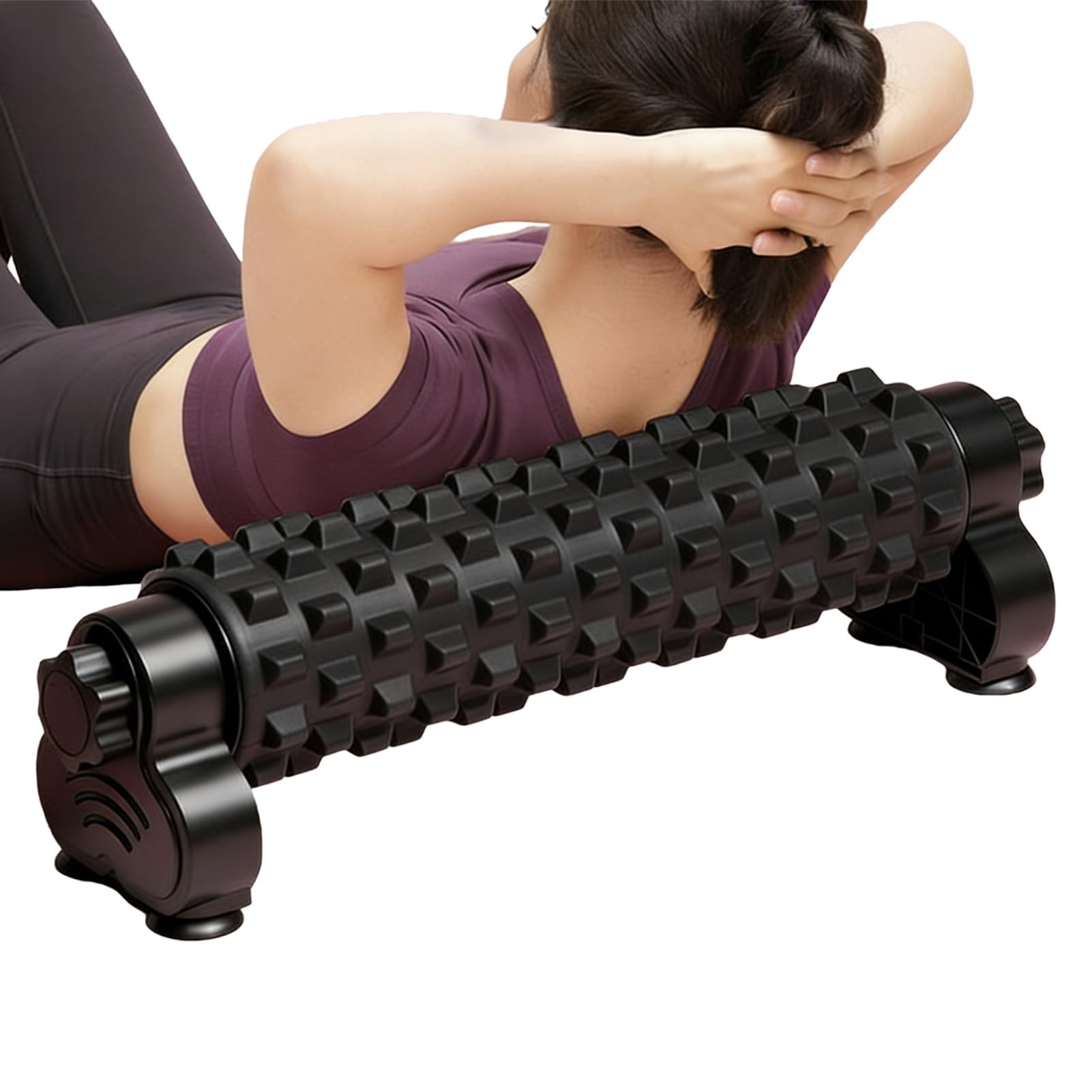 Rullo in Schiuma per Massaggio Massaggio Rotolante con Ventose per Sollievo | Rullo in Schiuma per Esercizi con Supporto Per Casa, Studio, Yoga, Pilates, Fitness, Allenamento e Training