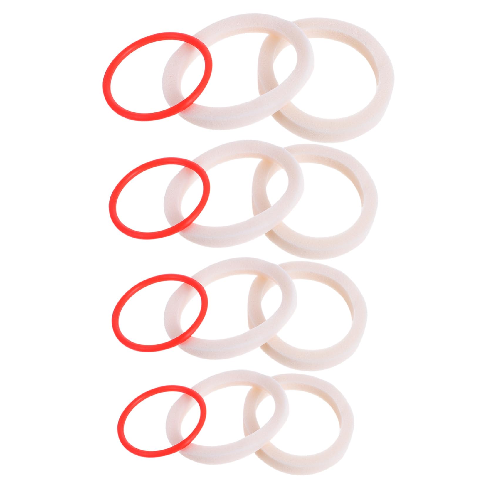 GOOHOCHY Seal Lubrication Ring Set for Bicycle Fork 4 Pieces Bike Front Fork Sponge Absorbent Easy to Use