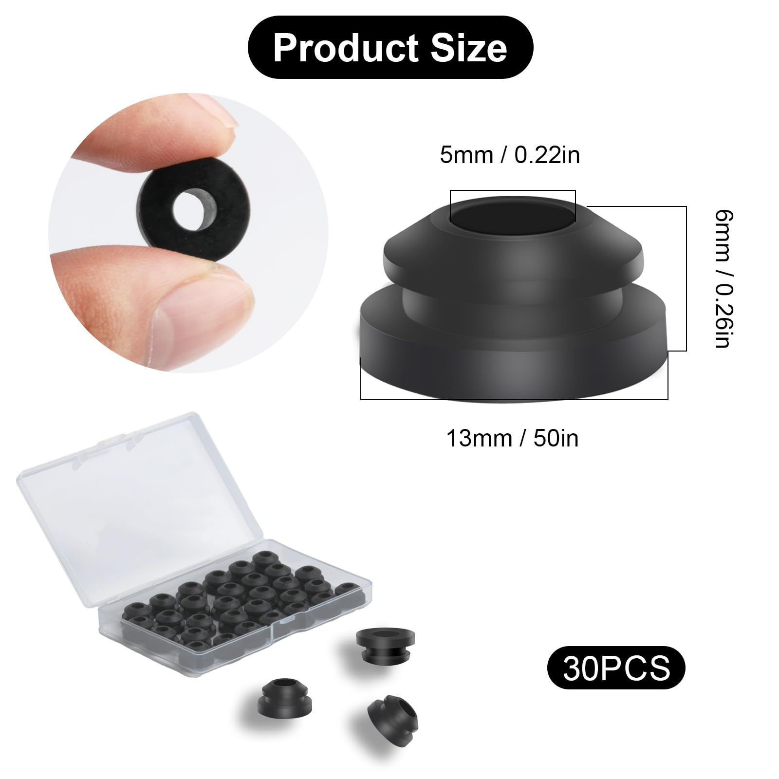 20 Piedini In Gomma Per Fornelli Da Camper - Gommini Per Griglie E Supporti (Compatibili Con Dometic, Smev, Thetford) - Foto 8