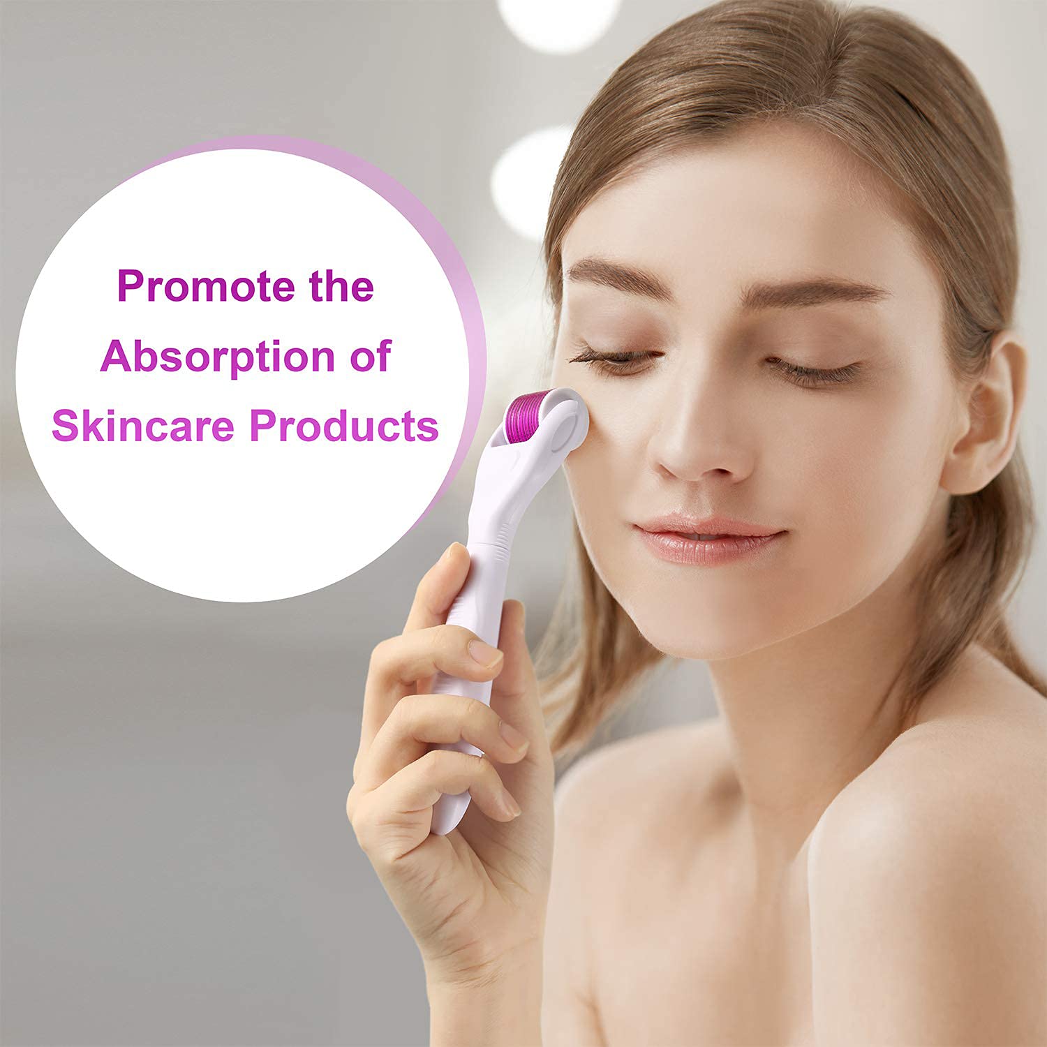 Buy Zureni 6 In 1 Roller Kit for Face and Body Titanium Microneedling