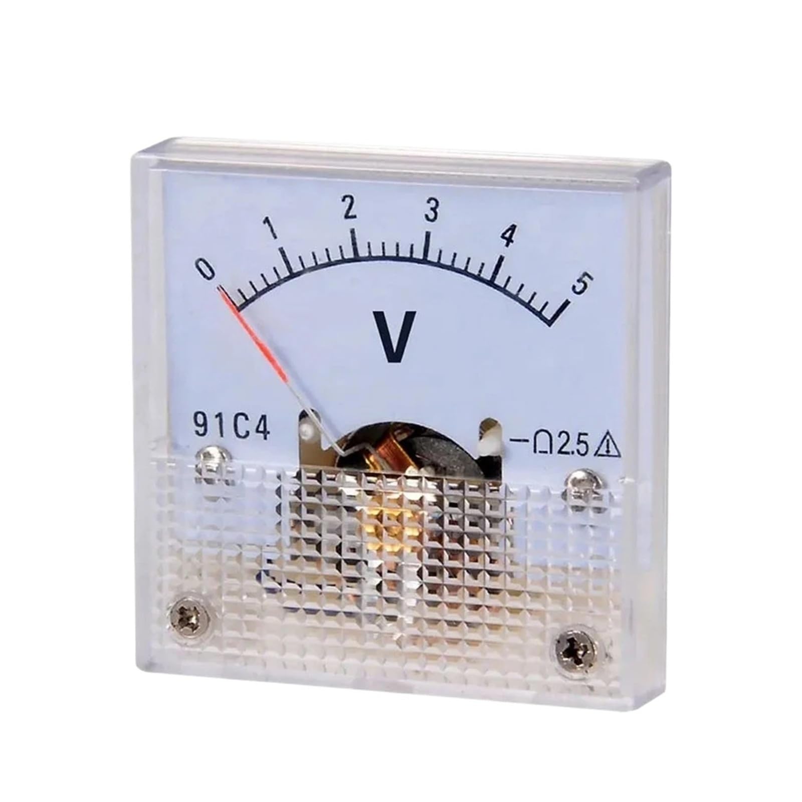 Voltmètre AV 91C4 pour panneau électrique à aiguille stable