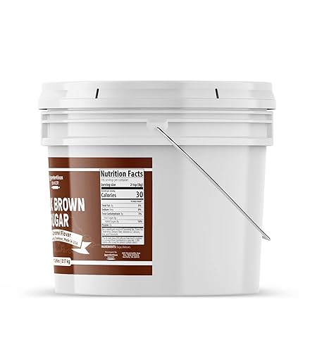 Miniatura 2 de Unpretentious Azúcar moreno oscuro, ideal para hornear, rico sabor a caramelo, edulcorante (cubo de 1 galón)