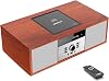 Compact Systems Nostalgic Bluetooth Stereo System for Home WISCENT Vintage Micro HiFi Systems CD Player with Bluetooth Audio Streaming FM Radio USB Port Aux-in Music System
