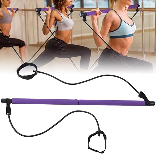 Miniatura 8 de Pilates Stick Pilates, Yoga Pilates Stick Pilates Stick Bar Barra Portátil Banda de Resistencia de Yoga Multifuncional Casa Fitness Entrenamiento