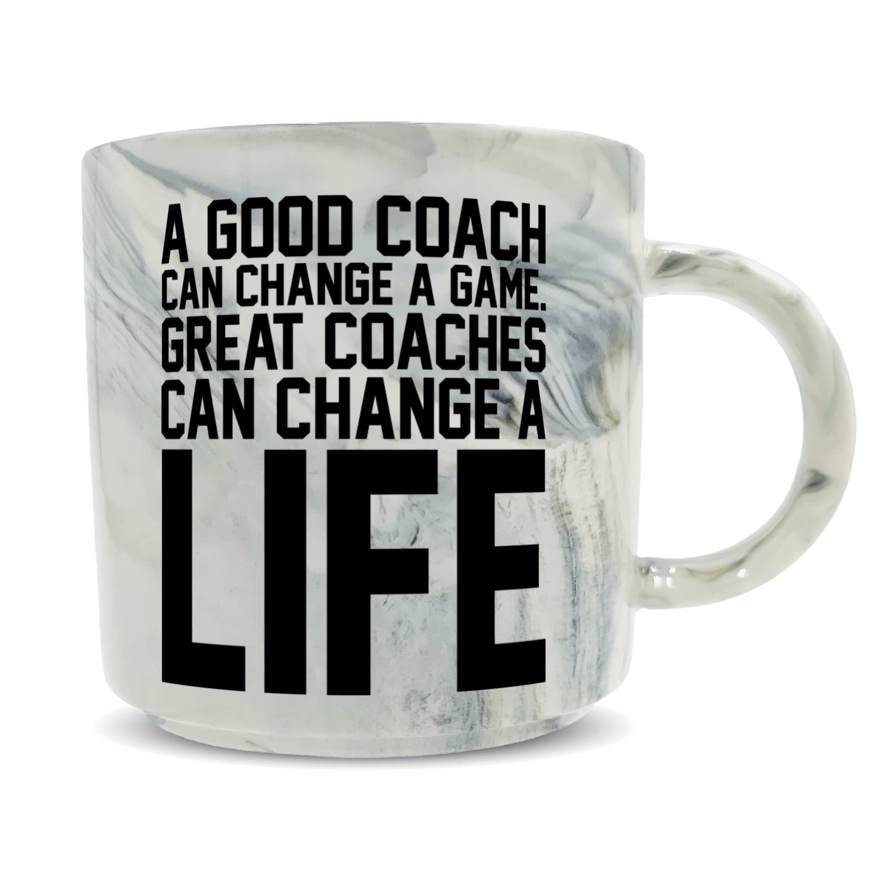 Hippowarehouse A Good Coach can Change a Game. Great Coaches can Change a Life Printed Mug Various Colour Options Ceramic Cup Kitchenware 11oz