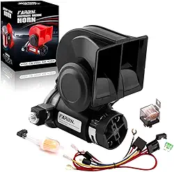 FARBIN Buzina de trem para caminhão 12v 150db buzina de carro alto caracol buzina de ar com chicote de relé para qualquer veículo