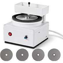 Consfly 4.92" Engraving Knife Sharpening Machine w / 5 Grinding Discs | 0-5000RPM Gem Faceting Machine, Wet & Dry Grinding, for Crafts, Gemstones, Metal, 120w