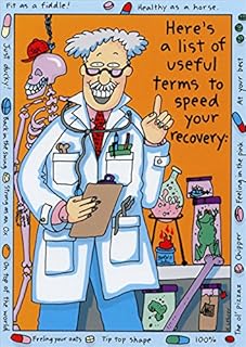 Here's A List of Useful Terms Funny Get Well Card