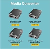 Vista 2 de TP-Link Convertidor de medios de fibra Gigabit SFP a RJ45 Convertidor de fibra a Ethernet