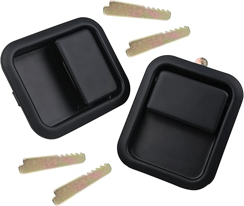 Miniatura 5 de APPERFiT Manijas de puerta exteriores con guardianes compatibles con Jeep Wrangler YJ TJ con puertas completas, sustituye a 55176382AE 55176383AE