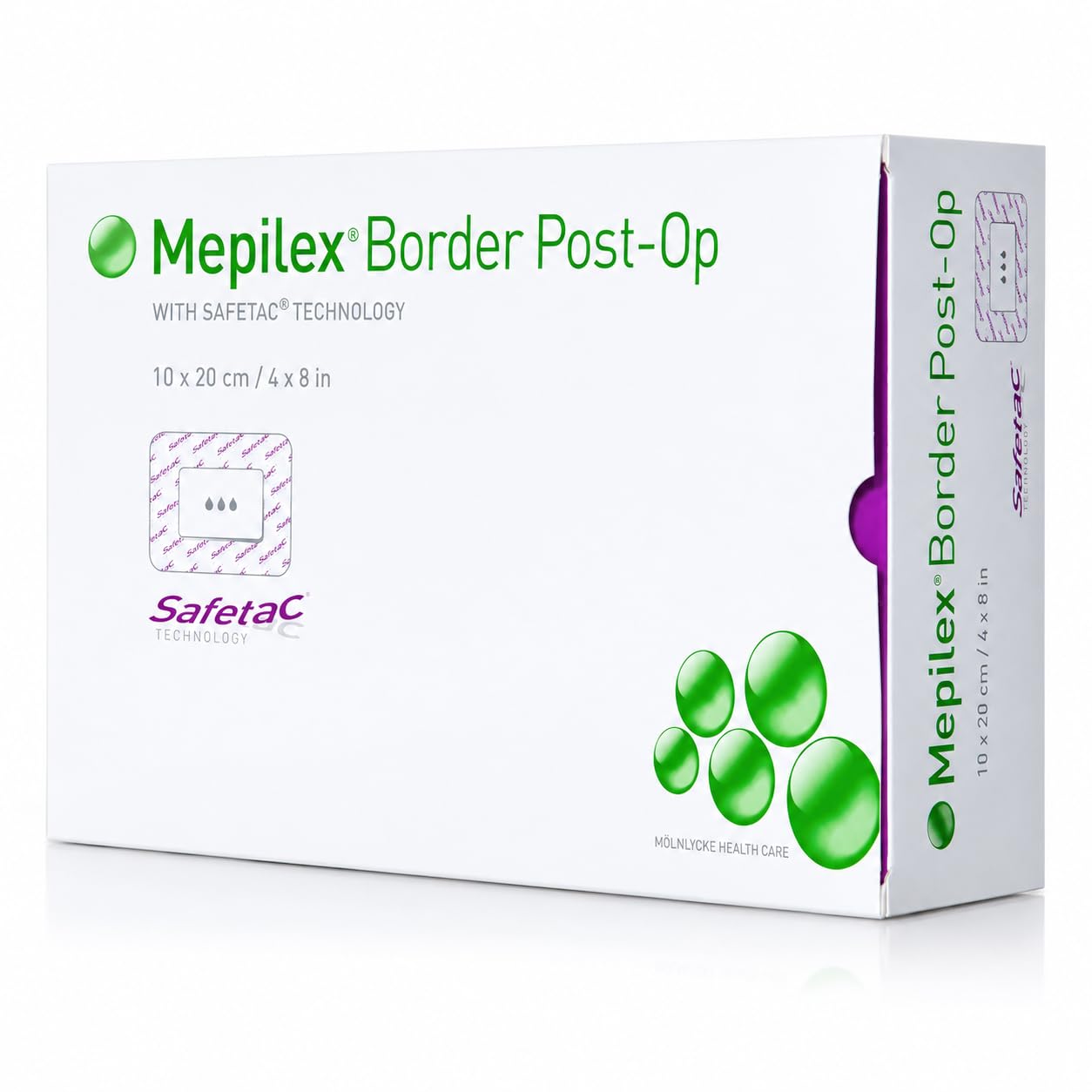 Mepilex Border post op post-op dressing with extra flexibility for patient mobility, high flexibility, good and conformability over joints such as hips and knees. Size 10x20 cm-image-27