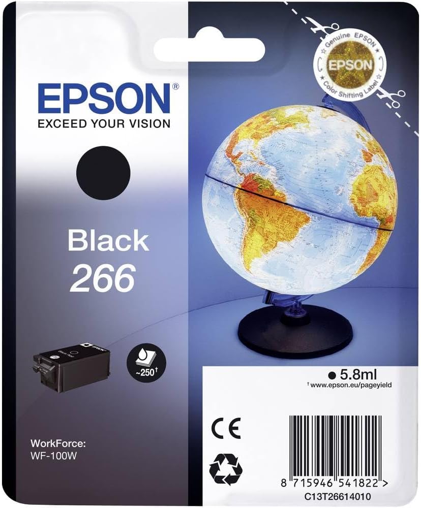 Epson 266 Globe Genuine Black Ink