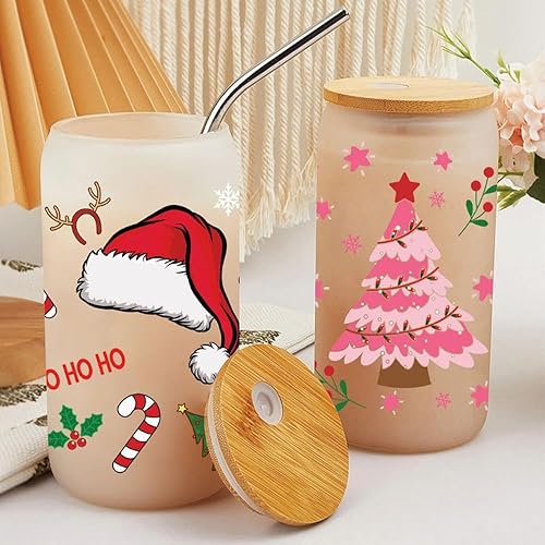 Miniatura 6 de Adhesivos de transferencia UV DTF de Navidad, Santa Claus impermeable, calcomanías de copa, calcomanías de copa, UV Dtf Rub on Transfers Adhesivo