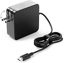 Laptop AC Adapter 65W PD Type C Charger PC Rapid Charger Compatible Fujitsu VAIO Dell HP Toshiba Toshiba Samsung Acer Asus NEC Google Pixel,Huawei,MacBook pro,Macbook and More Type-C Devices Foldable