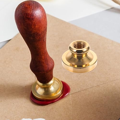 Miniatura 5 de SEWACC Cabeza de sello de cera, cabeza de sello de cera de latón antiguo, cabeza de sello de sellado 3D, cabezales de sello para sobres, postales,