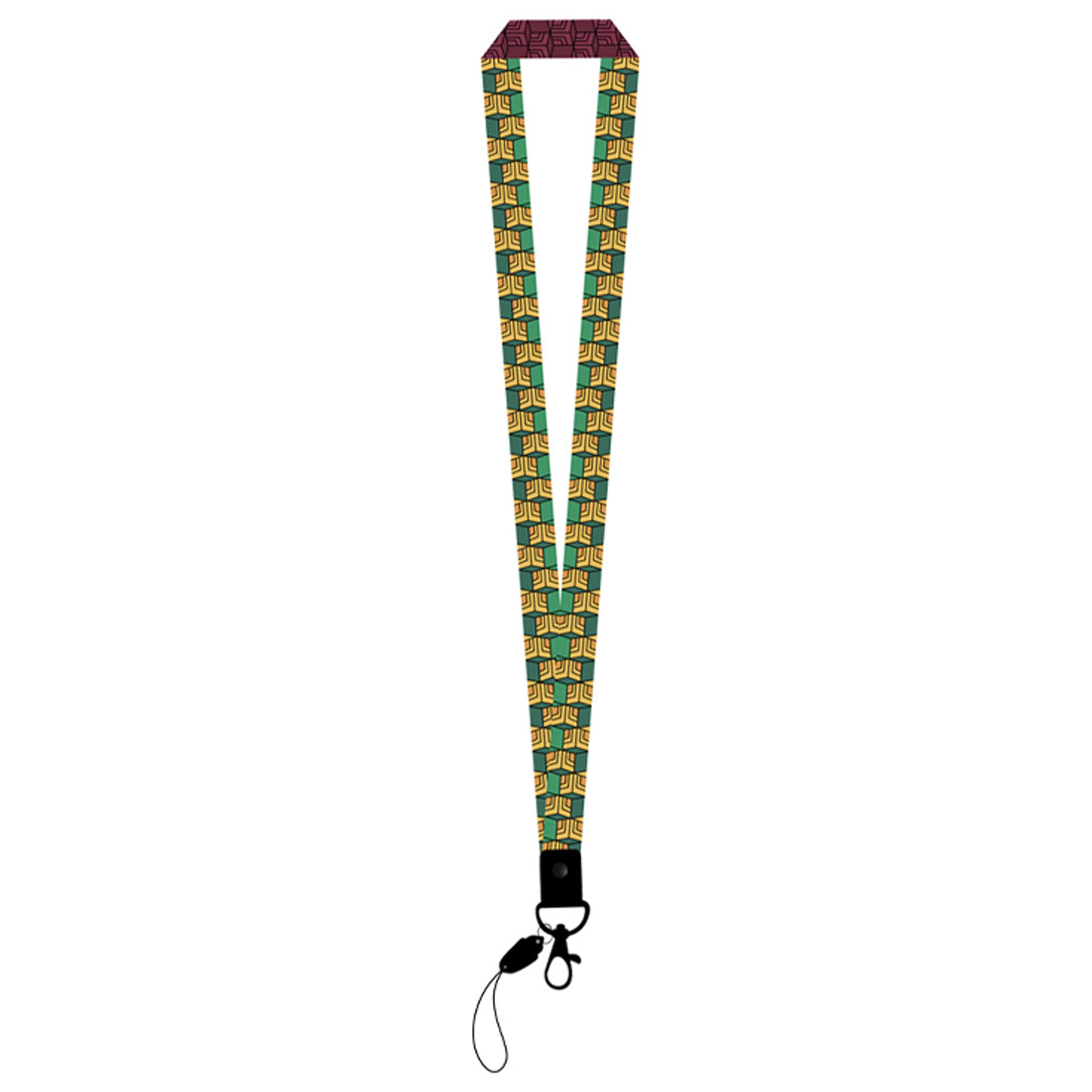 Satdflie Demon Slayer Id Cards Lanyard Mobile Phone Keys Straps Multipurpose Hanging Ropes Cosplay Gift for Men Women, Ideal Merchandise for Fans Christmas, Giyu Tomioka