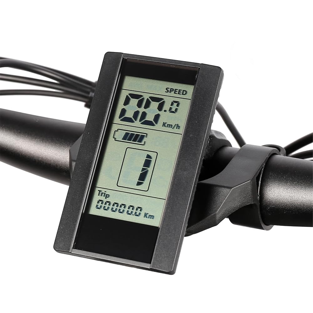 Écran LCD pour Vélo Électrique Shengyi 800DC-L Compteur de Vitesse 36V 48V Affichage de Vélo Électrique avec 5 Pin Prise Étanche APT Ebike Panneau de Contrôle