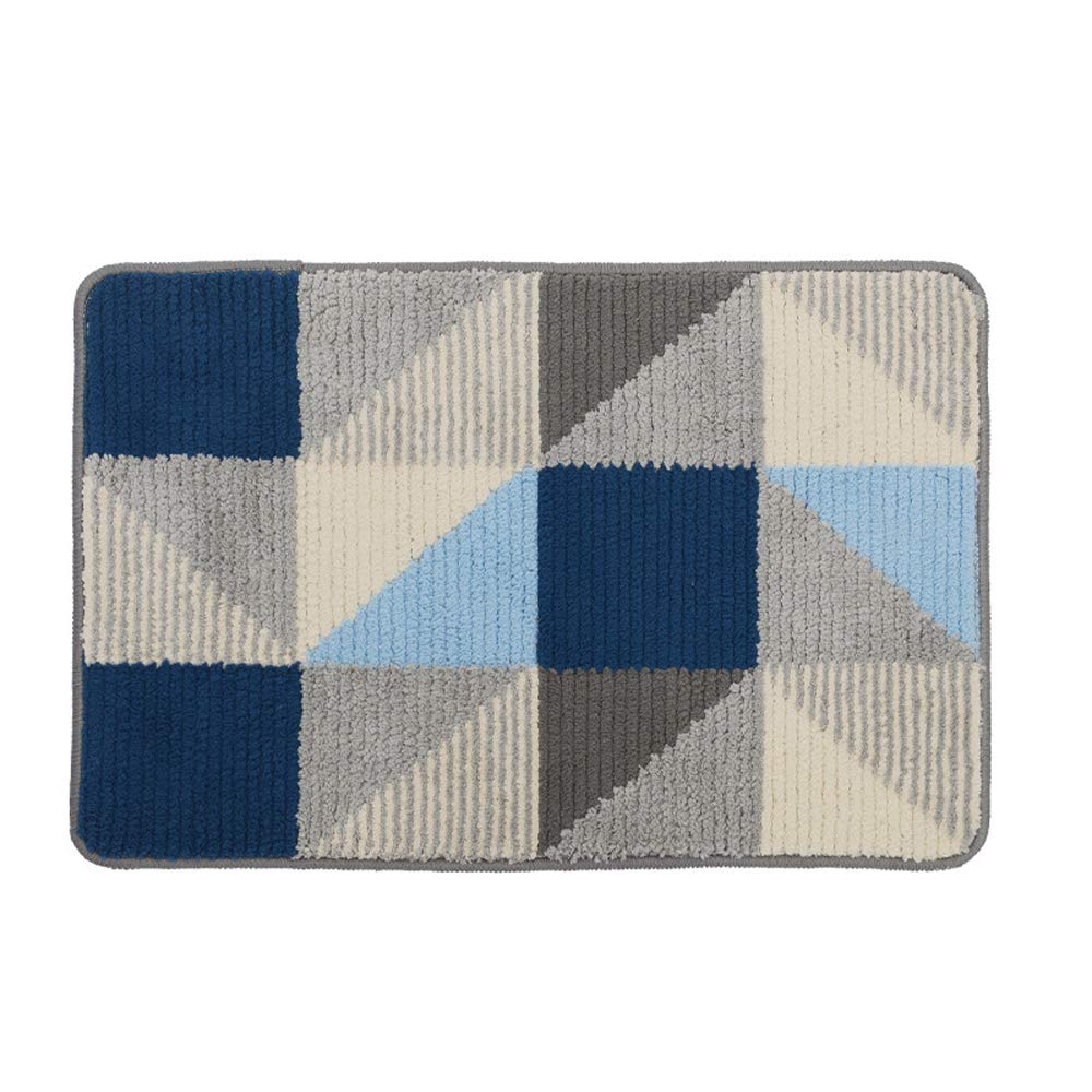 Tapis abstrait moderne absorbant antidérapant imperméable motif trellis lattice - 8