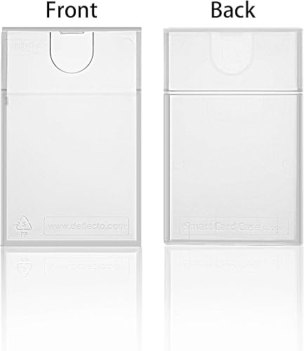 Miniatura 4 de Frienda Paquete de 6 tarjeteros de plástico para tarjetas de crédito, con bolsillo transparente, con parte superior abierta, portátil, delgada, caja