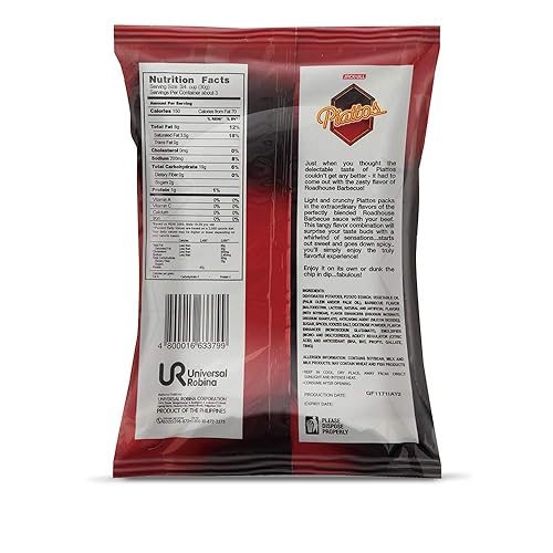 Miniatura 3 de Jack'n Jill Piattos - Patatas fritas con sabor a piattos, 2.8 onzas, sabor Road House BBQ (paquete de 2)