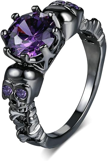 Halloween Jewelry Skull Ring Gothic Rings for Women size 5-10
