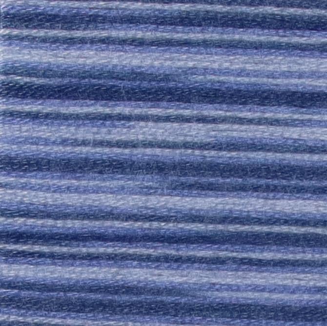 Image of KCS Big skeins of 25 Meters Size 25 Color Variegated Cross Stitch Stranded Threads,6 skeins,4235