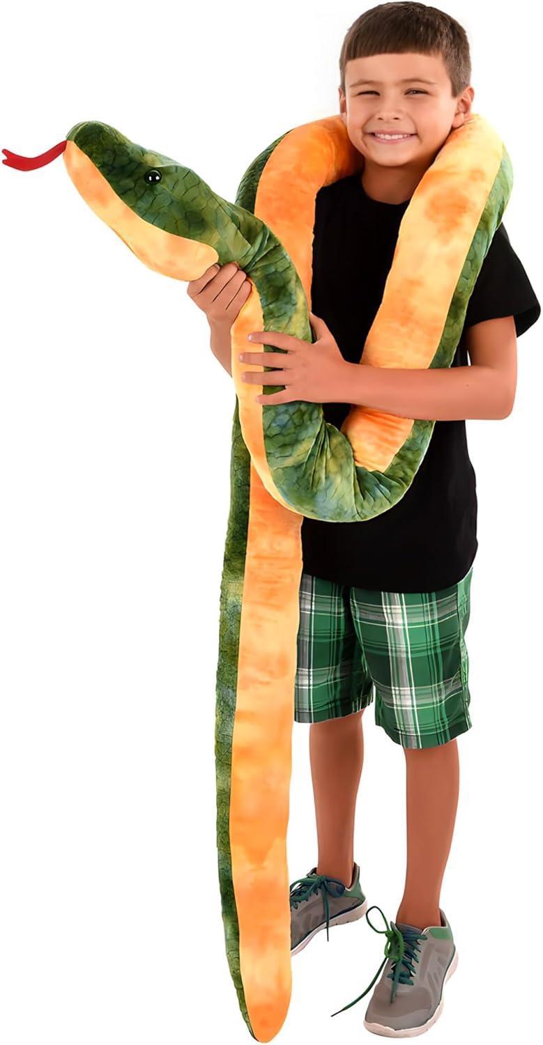 Rhode Island Novelty Giant Anaconda Snake Plush Toy 100 Inch Long