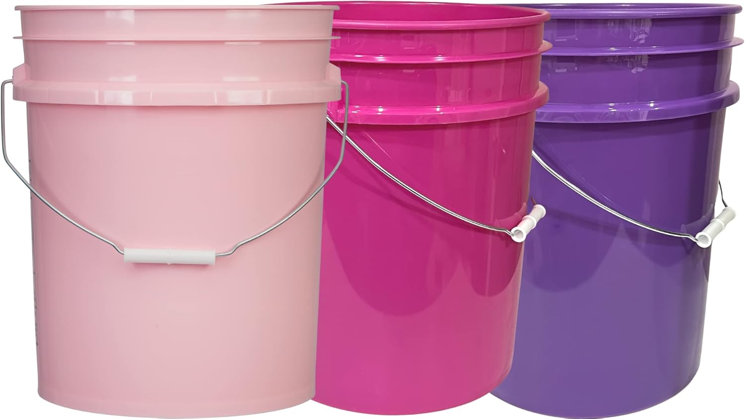 House Naturals 5 Gallon Food Grade Plastic Bucket, 3 colors